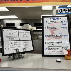 The current menu