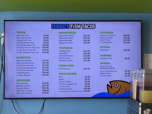 Menu photo 1 Diego’s Fish Harbor City, CA