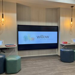 Willow Pediatric Dentistry - Touchscreen guest entertainment for streaming movies and interactive games like LUMO Play.