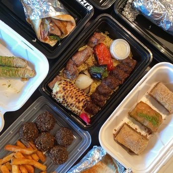 Mazra - Double Double Mazra Kebab Plate, Falafel, Baklava Pistachio, Baklava Walnut, Lamb Kebab Wrap - Middle Eastern Near Me - San Bruno, California Mazra - Double Double Mazra Kebab Plate, Falafel, Baklava Pistachio, Baklava Walnut, Lamb Kebab Wrap - Middle Eastern Near Me - San Bruno, California