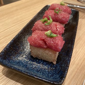 KYU - Tuna with Crispy Rice - Asian Fusion Near Me - New York, New York KYU - Tuna with Crispy Rice - Asian Fusion Near Me - New York, New York