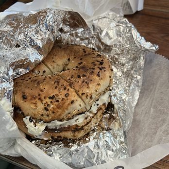 Finn's Bagels - Everything with cream cheese - Coffee & Tea Near Me - New York, New York Finn's Bagels - Everything with cream cheese - Coffee & Tea Near Me - New York, New York
