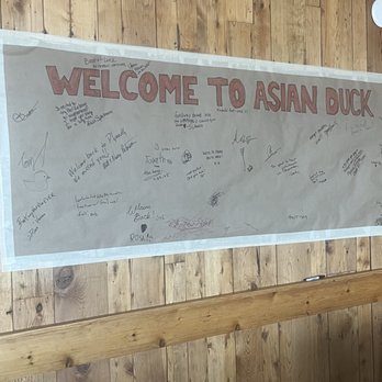 Asian Duck - Cute wall to write messages. - Asian Fusion Near Me - Plymouth, Minnesota Asian Duck - Cute wall to write messages. - Asian Fusion Near Me - Plymouth, Minnesota