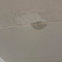 Ceiling water leak. Ceiling water leak.