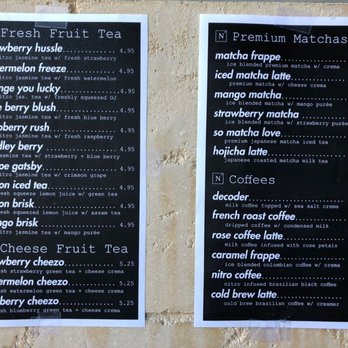 N7 Draft Tea and Coffee - menu during coronavirus (2 of 2) - Coffee & Tea Near Me - San Jose, California N7 Draft Tea and Coffee - menu during coronavirus (2 of 2) - Coffee & Tea Near Me - San Jose, California