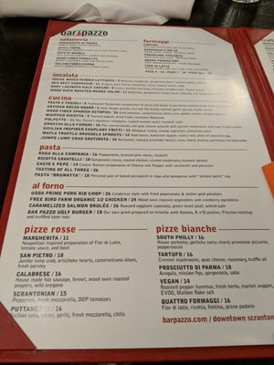 Menu photo 5 Bar Pazzo Scranton, PA