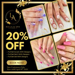 LA Nails & Spa - 20% Off Special Offer!