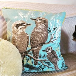 Meraki Creative Lounge - Upcycled tea towel, made into pillow.