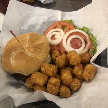 Granny’s Kitchen - Cowboy burger with tots - Breakfast & Brunch Near Me - Oklahoma City, Oklahoma
