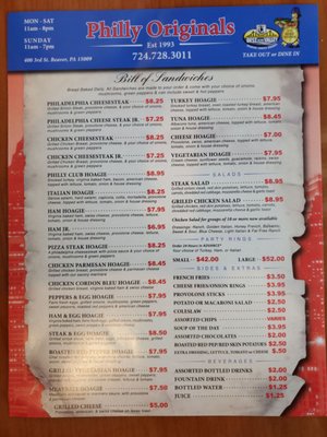 Menu photo 3 Philly Originals Beaver, PA Menu photo 3 Philly Originals Beaver, PA
