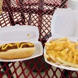 Mr G's Ice Cream & Grill - Hotdog and Cheese Fries