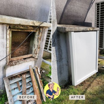 Mohawk Valley Handyman - We repaired & covered an Old Coal Chute on a 100-yr-old house. This repair provides a cleaner appearance & a more air & watertight solution - Handyman Near Me Mohawk Valley Handyman - We repaired & covered an Old Coal Chute on a 100-yr-old house. This repair provides a cleaner appearance & a more air & watertight solution - Handyman Near Me