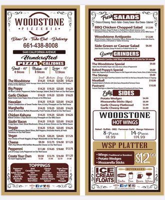 Menu photo 7 Woodstone Pizzeria Bakersfield, CA