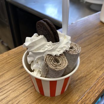 Brick City Boba - Rolled ice cream with Oreos and whipped cream! - Ice Cream & Frozen Yogurt Near Me - Sanford, North Carolina Brick City Boba - Rolled ice cream with Oreos and whipped cream! - Ice Cream & Frozen Yogurt Near Me - Sanford, North Carolina