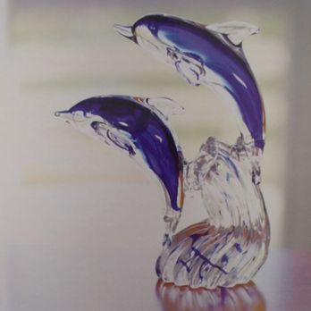 Lewes Gifts - Dolphin glass piece - Home Decor Near Me - Lewes, Delaware