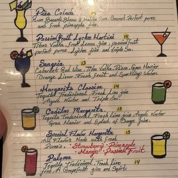 Incas Grill Peruvian Restaurant - Drink menu - Peruvian Near Me - Concord, California