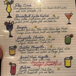 Incas Grill Peruvian Restaurant - Drink menu