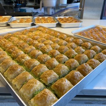 Baklavastory - Large tray of baklava inside the store - Bakeries Near Me - San Francisco, California
