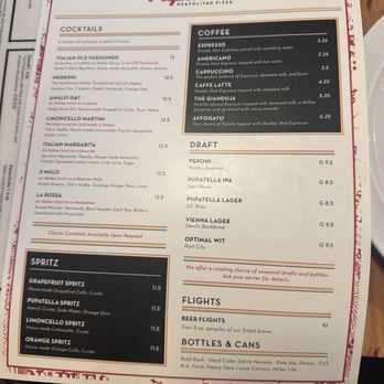 Pupatella - Menu - Pizza Near Me - Columbia, Maryland
