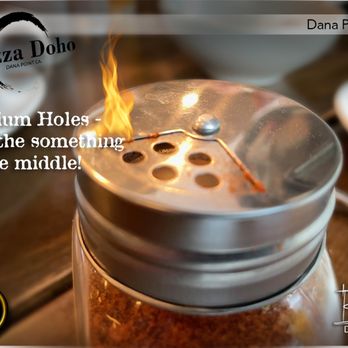 Apizza Doho - Chone Shake Hot Pepper Flakes - A little goes a long way... 'Very good! (Locally sourced) - Pizza Near Me - Dana Point, California