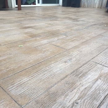 Concrete Connection - This is "stamped wood concrete". Concrete made to look like real wood! Susanna is truly a concrete artist! - Masonry/Concrete Near Me - National City, California