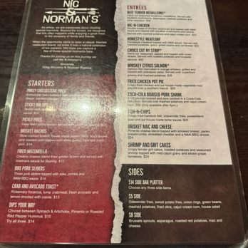 Nic & Norman's - Menu - Desserts Near Me - Senoia, Georgia Nic & Norman's - Menu - Desserts Near Me - Senoia, Georgia