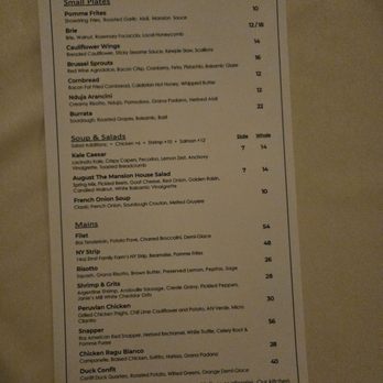 August The Mansion - Menu - Venues & Event Spaces Near Me - O'Fallon, Illinois August The Mansion - Menu - Venues & Event Spaces Near Me - O'Fallon, Illinois