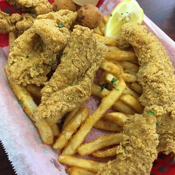 Catfish Station - Fire catfish basket. - Cajun/Creole Near Me - Katy, Texas