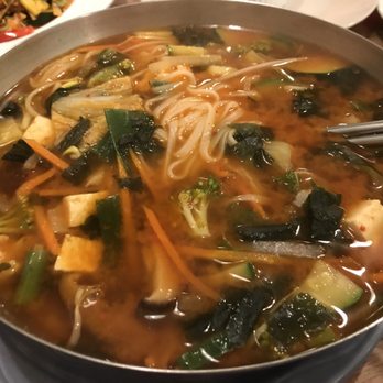 Amitabul - My main dish - dr K soup - the spicy version of it - Vegan Near Me - Chicago, Illinois