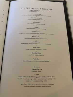 Menu photo 1 Auberge du Pommier Toronto, ON