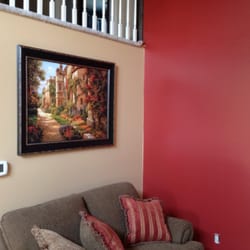 Freshly painted walls