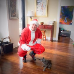 Tyler's Trees - Tyler and our cat!