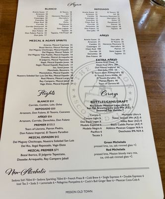 Menu photo 8 The Mission Old Town Scottsdale, AZ Menu photo 8 The Mission Old Town Scottsdale, AZ