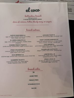 Menu photo 1 El Coco New York, NY