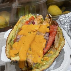 Vibez’N’Juice - Jerked Salmon Burger!