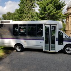Y Drive Limousine Service - The #8 Party Bus with custom chalkboard