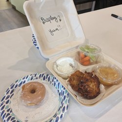 Burbank Temple Emanu El Synagogue - Hanukkah Latkes that I made with Sisterhood.