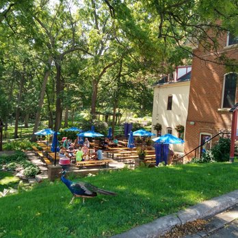 August Schell Brewing Company - The patio - peacocks included. - Breweries Near Me - New Ulm, Minnesota August Schell Brewing Company - The patio - peacocks included. - Breweries Near Me - New Ulm, Minnesota