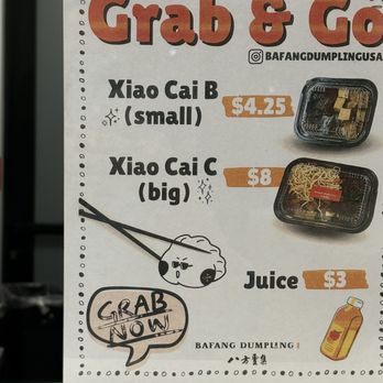 Bafang Dumpling - Grab and Go menu - Taiwanese Near Me - Irvine, California