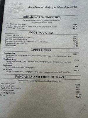 Menu photo 6 Rosie’s Trackside Diner Liverpool, NY Menu photo 6 Rosie’s Trackside Diner Liverpool, NY