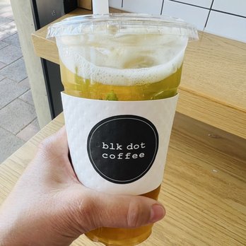 Blk Dot Coffee - Mango mint ice tea. - Coffee & Tea Near Me - Newport Coast, California Blk Dot Coffee - Mango mint ice tea. - Coffee & Tea Near Me - Newport Coast, California
