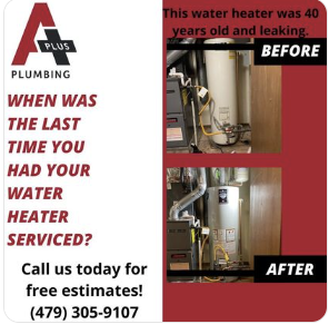 Slide of A Plus Plumbing of NWA