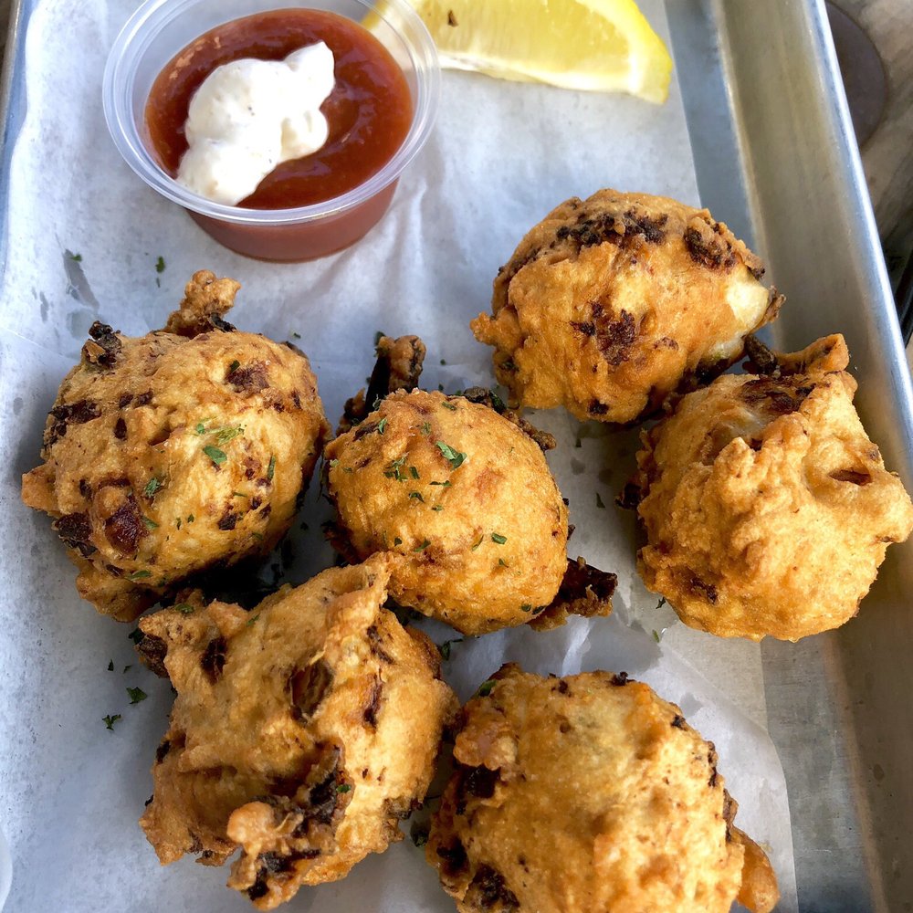 Woody's Seafood Saloon - Conch Fritters, I loved em - American Near Me - Saint John, Virgin Islands Woody's Seafood Saloon - Conch Fritters, I loved em - American Near Me - Saint John, Virgin Islands