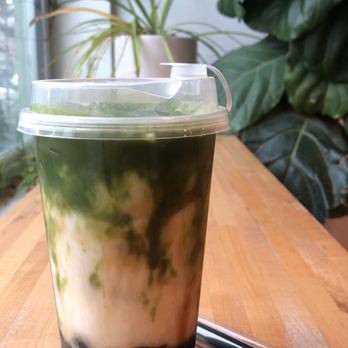Tiki Tea - Brown Sugar Match Milk Tea (with almond milk) - Coffee & Tea Near Me - Portland, Oregon Tiki Tea - Brown Sugar Match Milk Tea (with almond milk) - Coffee & Tea Near Me - Portland, Oregon