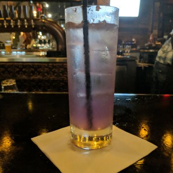 Bosscat Kitchen & Libations - Had to take a second shot. Once you mix it turns purple. - New American Near Me - Houston, Texas
