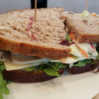 Panera Bread - Turkey with Apple and Cheddar Sandwich (whole) $9.99. Refreshing and very delicious on a hot day. 5 stars! - Sandwiches Near Me - Riverside, California