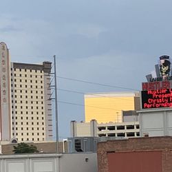 Larry Flynt's Hustler Club - 8/17/18. Friday night. 4th Annual Geek'd Con. View from the Shreveport Convention Center parking garage. Red Level A. Eldorado and Deja Vu.