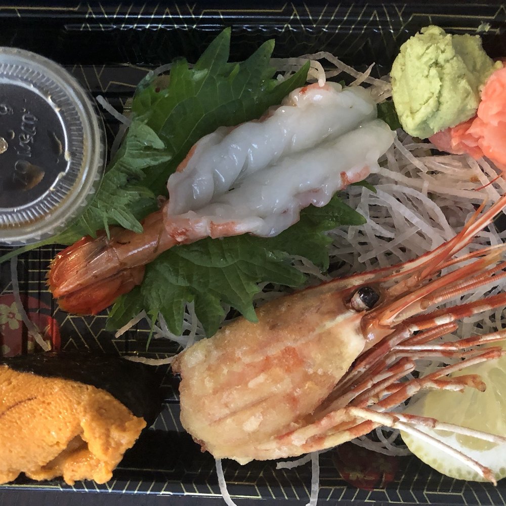 Wisp Express - Bhutan Shrimp/Ebi Sashimi Special and Uni Sushi - Food Trucks Near Me - Jersey City, New Jersey Wisp Express - Bhutan Shrimp/Ebi Sashimi Special and Uni Sushi - Food Trucks Near Me - Jersey City, New Jersey