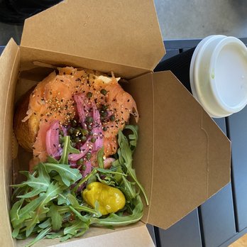 Cafe Comma - Smoked salmon toast - Coffee & Tea Near Me - Atlanta, Georgia