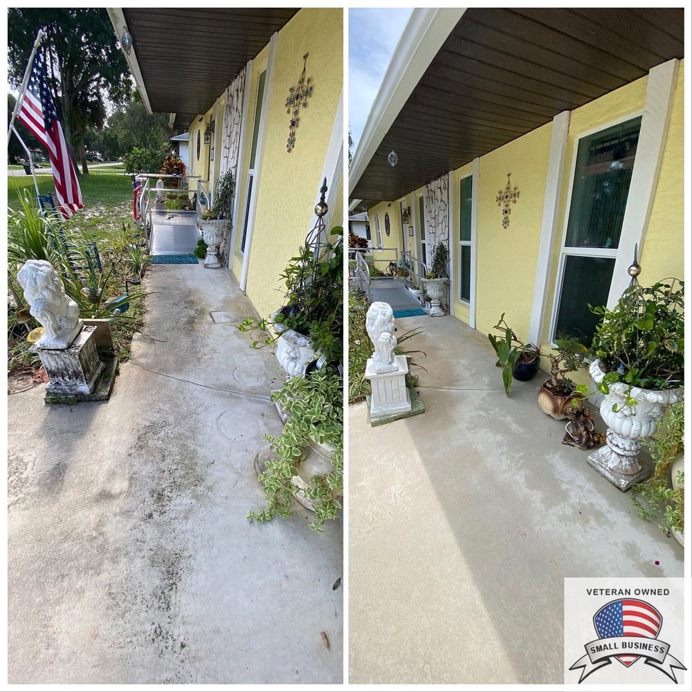 Slide of Veterans Pressure & Soft Washing